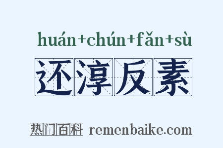 还淳反素是什么意思的图片